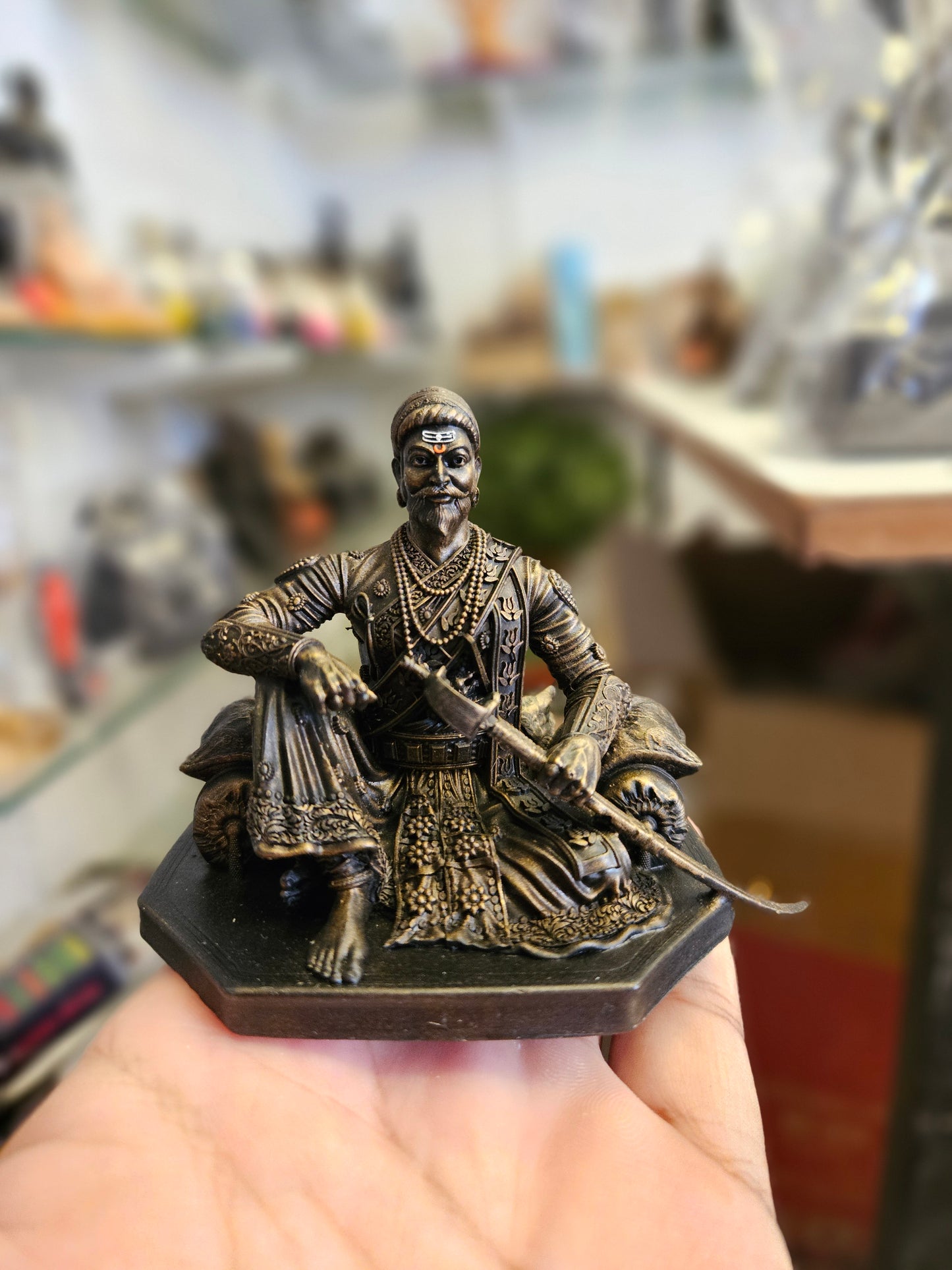 Shree Chhatrapati Sambhaji Maharaj Baithak (3.5 inch)