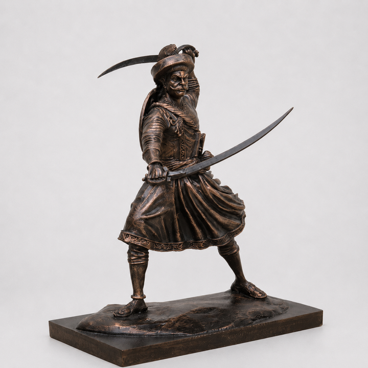 Murarbaji Deshpande Statue (6.5 inch) – Defender of Purandar | Mavle Warrior Collection