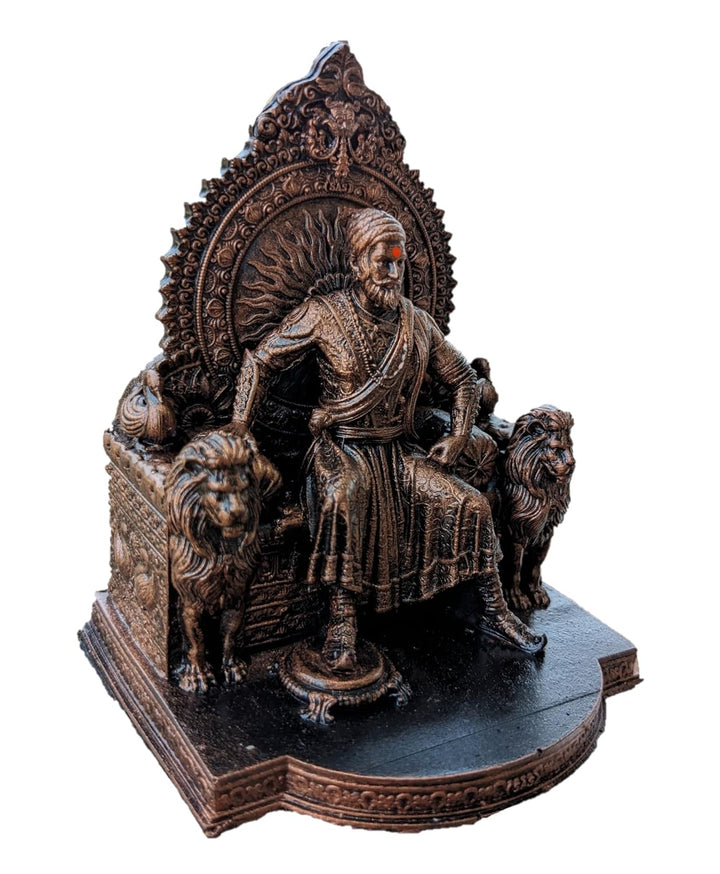 Chhatrapati Shivaji Maharaj Statue Idol Sculpture Showpiece Figurine Murti (4 inch)