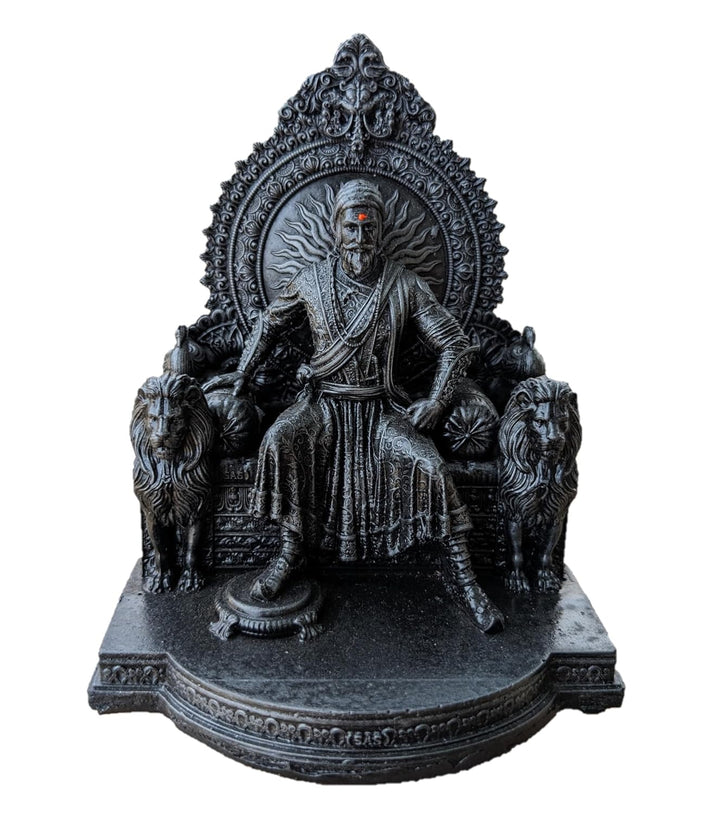 Chhatrapati Shivaji Maharaj Statue Idol Sculpture Showpiece Figurine Murti (4 inch)