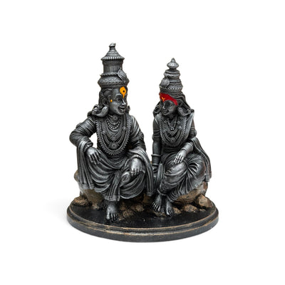 Vitthal Rukmini Murti (4 inch) – Pandharpur Vithoba Rakhumai Idol for Home Mandir