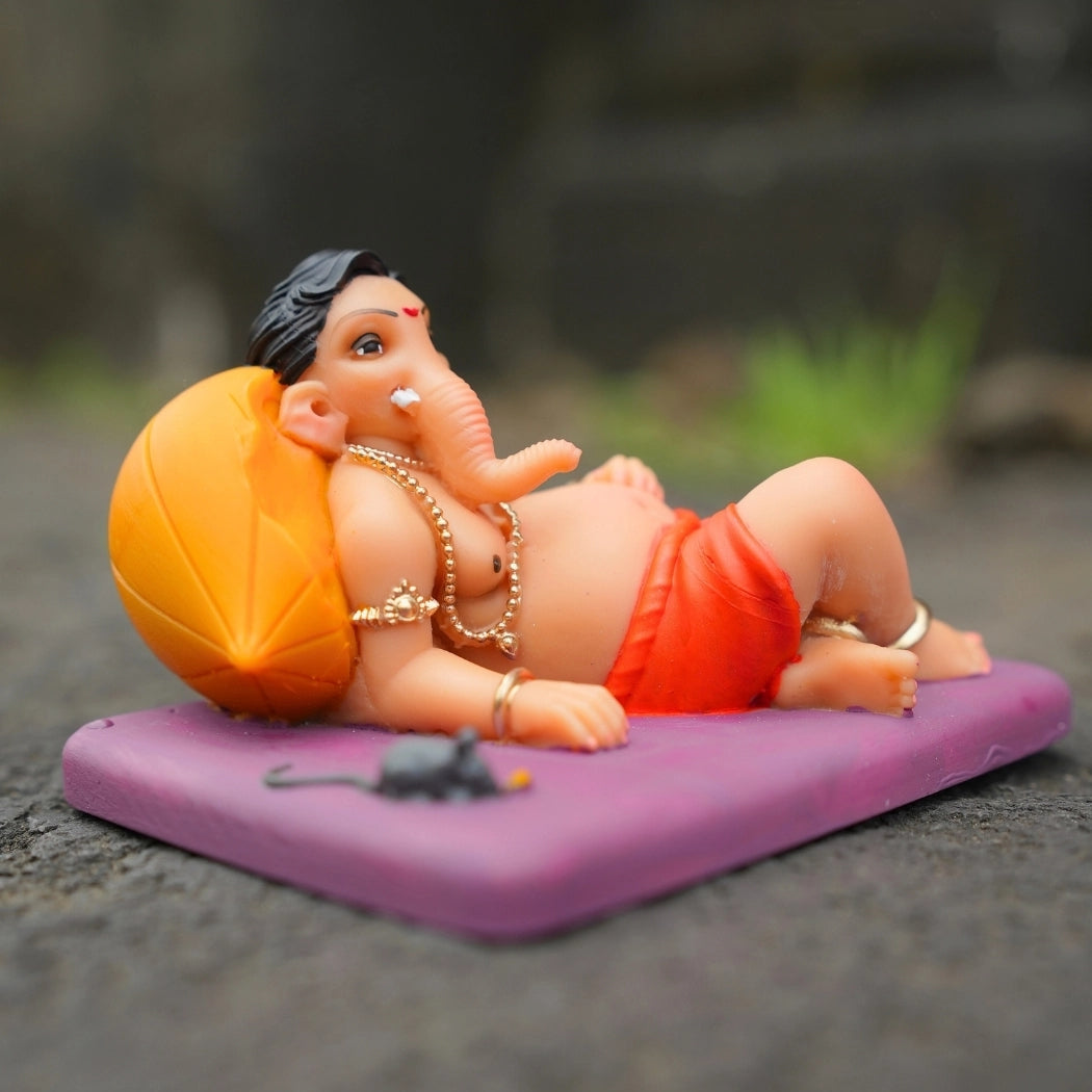 Ganpati Bappa Ladu Murti (3 inch) – Ganesh with Ladoo Idol