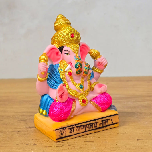 Dagdusheth Ganpati Murti (3.5 inch) – Shrimant Dagdusheth Ganesh Idol
