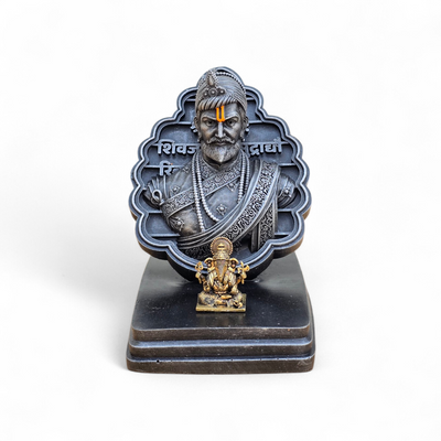 Chhatrapati Sambhaji Maharaj with bappa (4.5 inch)