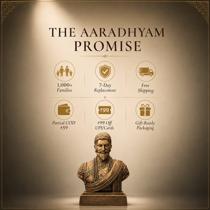 Chhatrapati Shivaji Maharaj half sculpture (10 inch)