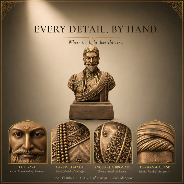 Chhatrapati Shivaji Maharaj half sculpture (10 inch)