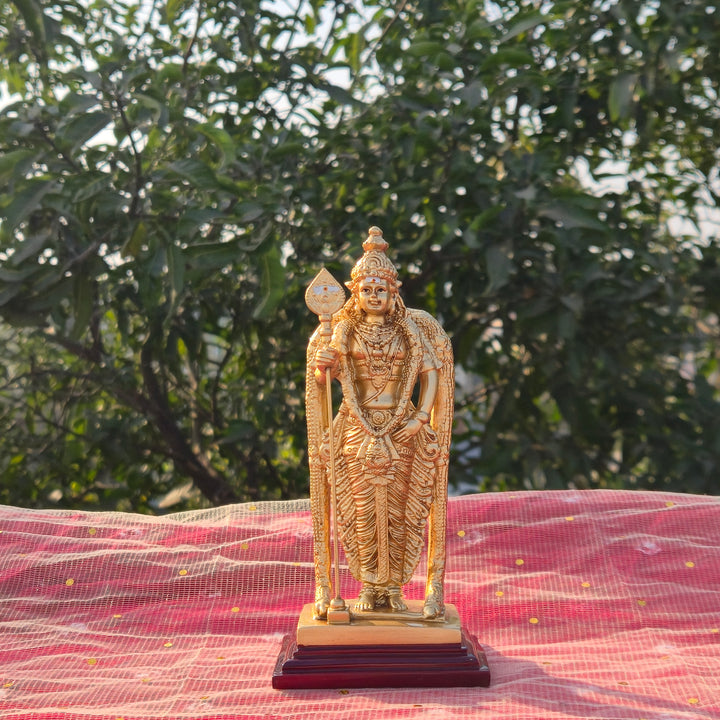 Lord Murugan Idol with Vel (6, 9 & 12 inch) – Kartikeya Murti for Home Mandir