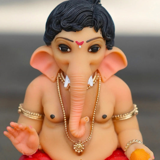 Ganpati Bappa Ashirvad Murti (4 inch) – Blessing Ganesh Idol