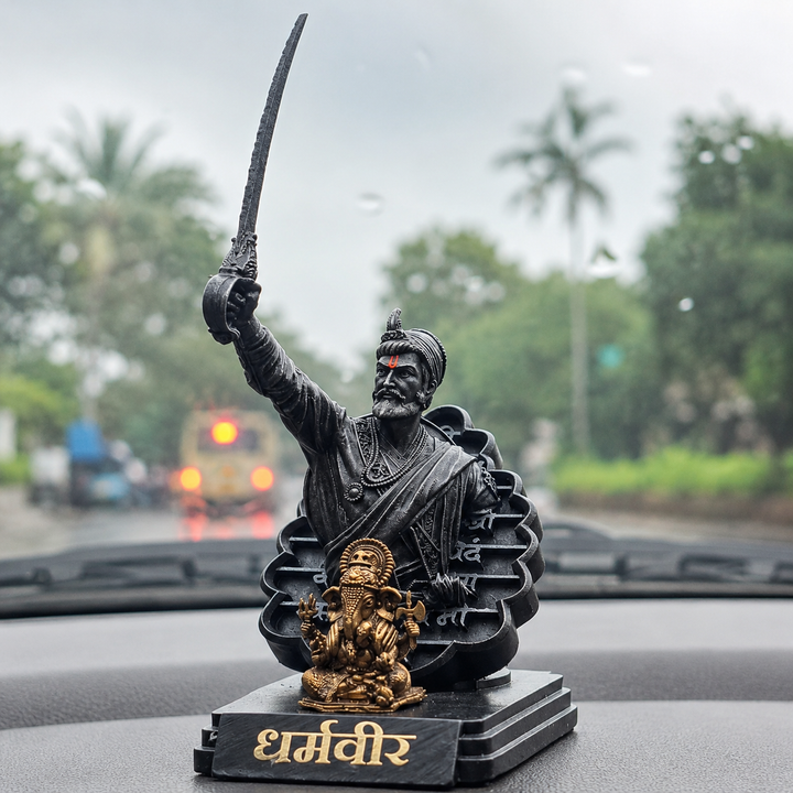 Dharmaveer Sambhaji Raje with Ganpati Bappa(4.5 inch)(LIMITED EDITIONS)