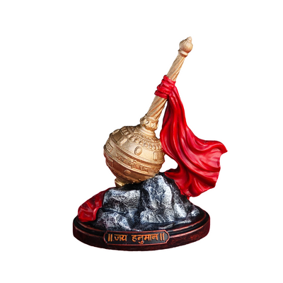 Hanuman Gada Idol (4 inch) – Jai Shri Ram Gada for Car Dashboard & Home Mandir