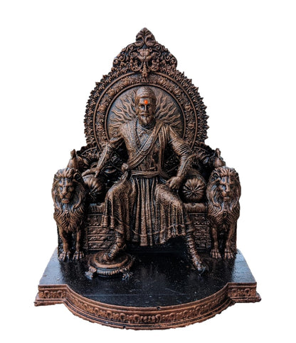 Chhatrapati Shivaji Maharaj Statue Idol Sculpture Showpiece Figurine Murti (4 inch)