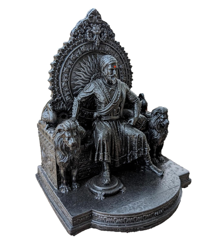 Chhatrapati Shivaji Maharaj Statue Idol Sculpture Showpiece Figurine Murti (4 inch)
