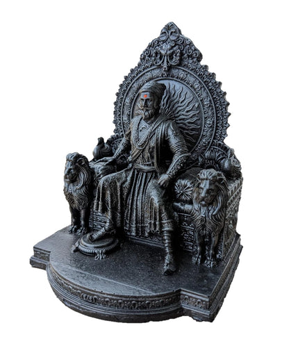 Chhatrapati Shivaji Maharaj Statue Idol Sculpture Showpiece Figurine Murti (4 inch)