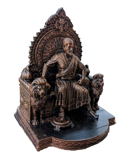 Chhatrapati Shivaji Maharaj Statue Idol Sculpture Showpiece Figurine Murti (4 inch)