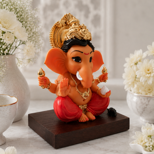 Bal Ganesha Murti (4 inch) – Child Ganpati Bappa Idol