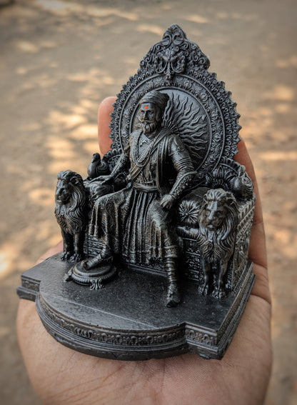 Chhatrapati Shivaji Maharaj Statue Idol Sculpture Showpiece Figurine Murti (4 inch)