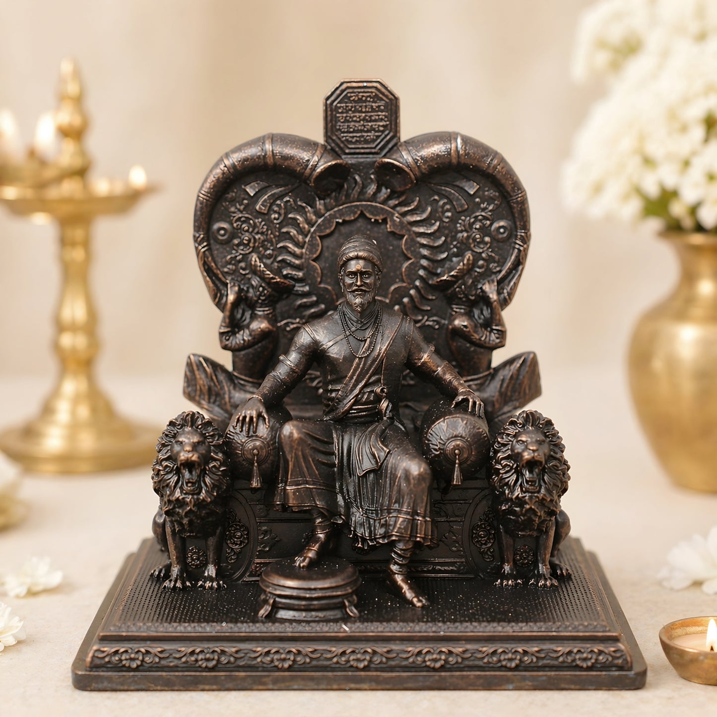 Chatrapati Shivaji Maharaj Tutari Sinhasan (4 inch)