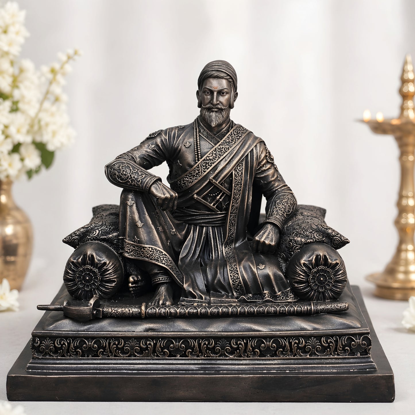 Chhatrapati Shivaji Maharaj on asanasth