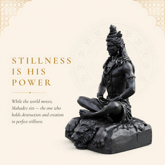 Bholenath Shiv Ji Murti (5 inch) – Meditating Mahadev Idol