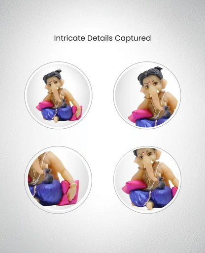 Mushak Ganpati Bappa (3 inch)