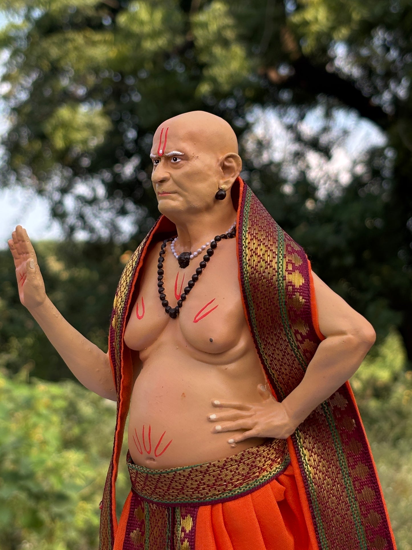 Shri Swami Samarth Ubhe Murti Multicolor(12 inch)