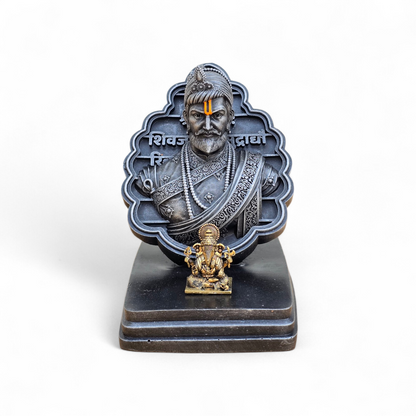 Chhatrapati Sambhaji Maharaj with bappa (4.5 inch)