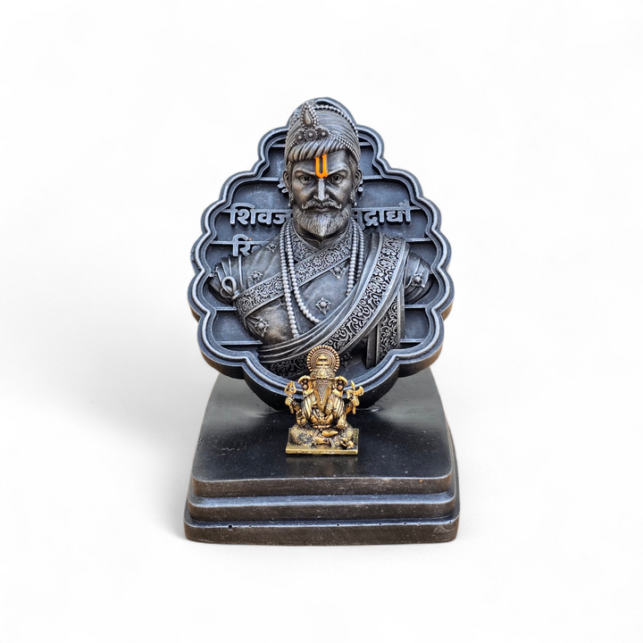 Chhatrapati Sambhaji Maharaj with bappa (4.5 inch)