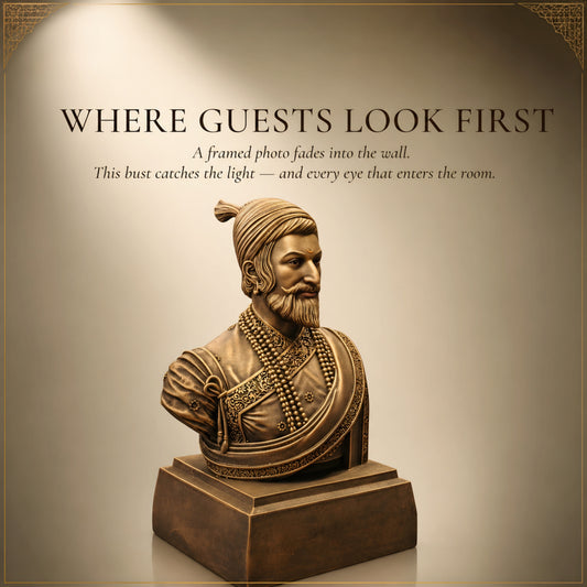 Chhatrapati Shivaji Maharaj half sculpture (10 inch)