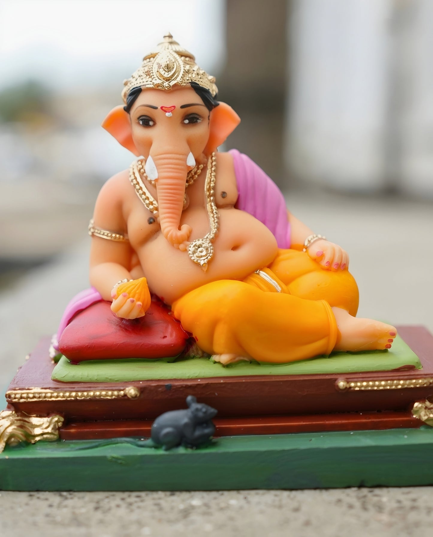 Ganpati Bappa On Pat (4 inch)