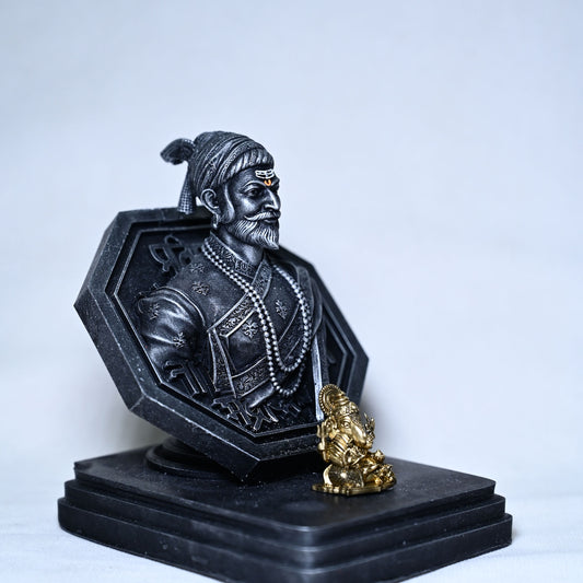 Chhatrapati Shivaji Maharaj with bappa(4.5 inch)(Limited Edition)