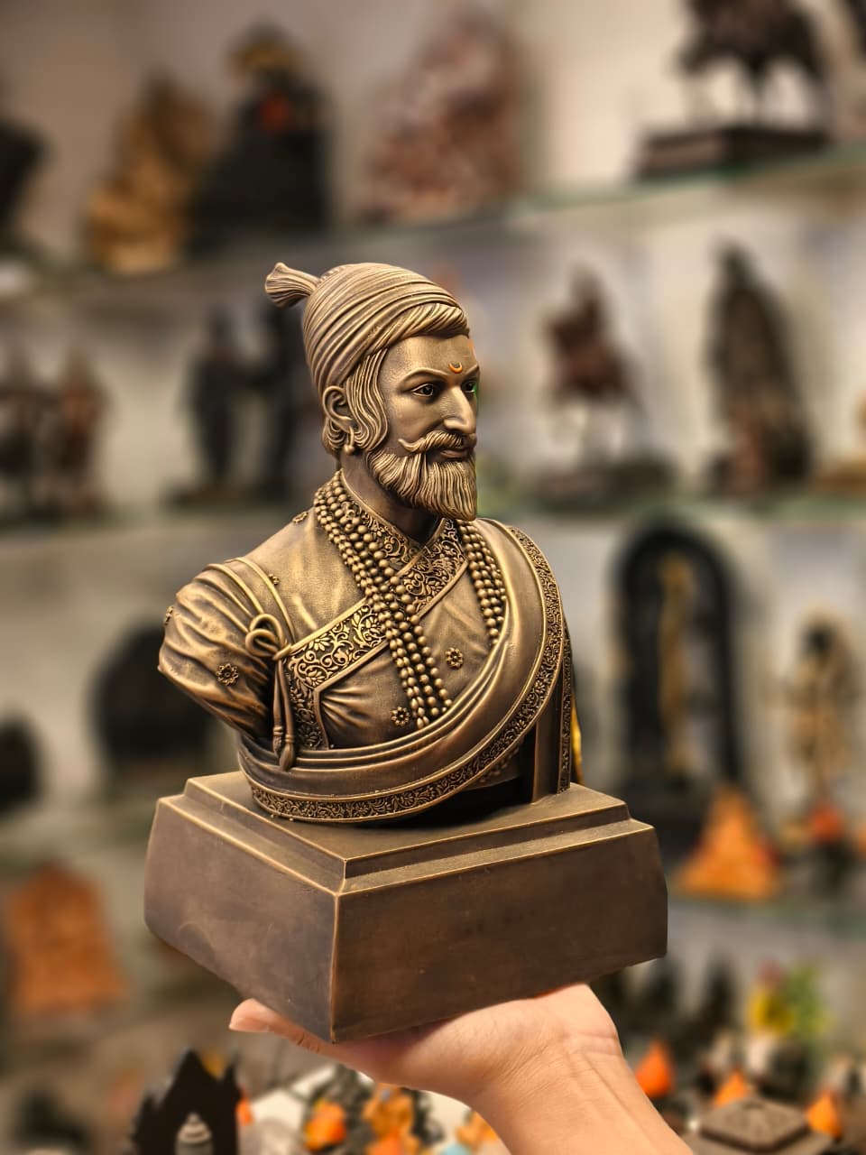Chhatrapati Shivaji Maharaj half sculpture (10 inch)