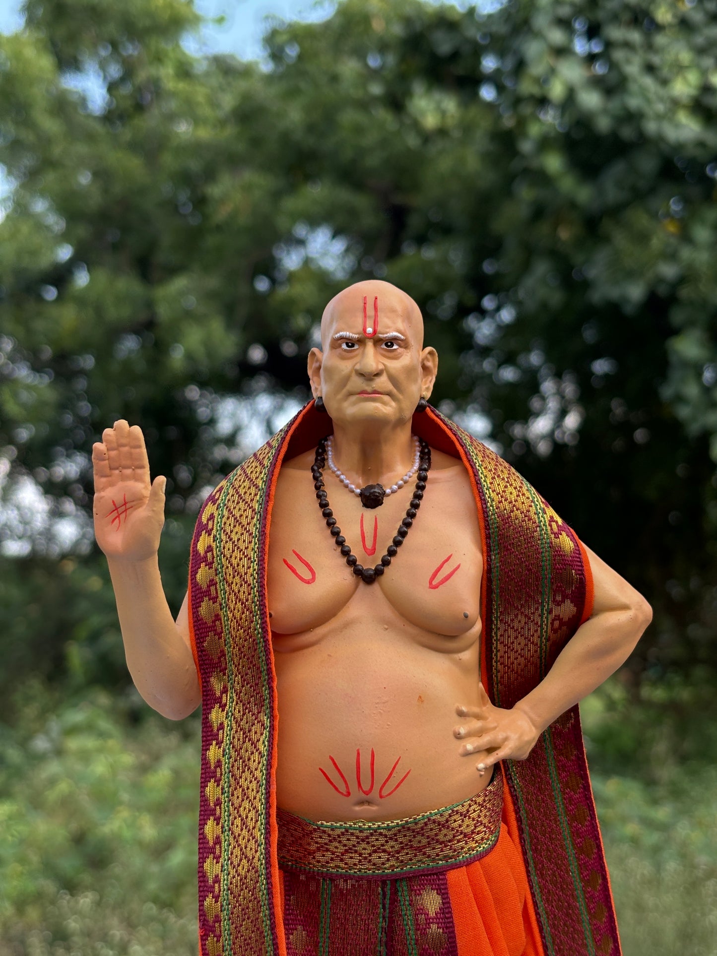 Shri Swami Samarth Ubhe Murti Multicolor(12 inch)