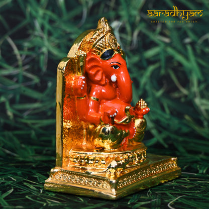 Shree Siddhivinayak Ganpati (Gold plated)