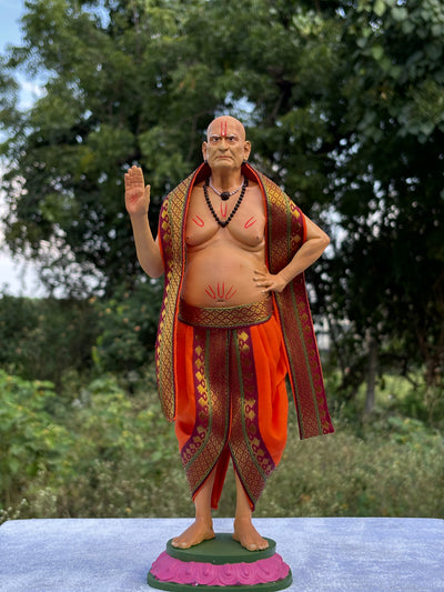 Shri Swami Samarth Ubhe Murti Multicolor(12 inch)