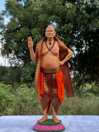 Shri Swami Samarth Ubhe Murti Multicolor(12 inch)