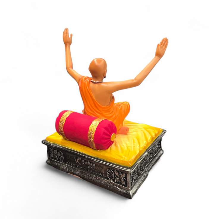Shree Swami Samarth Hath Ashirwad Murti - 7 inch Seated Blessing Idol
