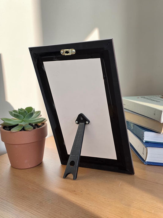 Chatrapati Sambhaji maharaj frame with engraved Statue murti 3D