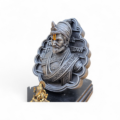 Chhatrapati Sambhaji Maharaj with bappa (4.5 inch)