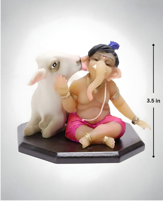 Kamdhenu Ganpati Bappa (3.5 inch)