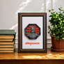 Chhatrapati Shivaji Maharaj Frame With Engraved Statue murti 3D