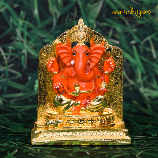 Shree Siddhivinayak Ganpati (Gold plated)