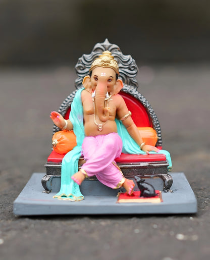 Ganpati Bappa Royal Sofa Idol (4 Inch)
