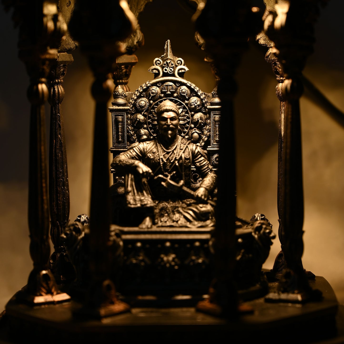 Meghdambari Shivaji Maharaj with LED Light