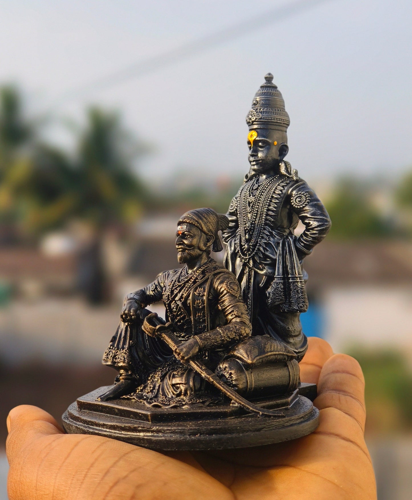 Chhatrapati Shivaji Maharaj with Lord Vitthal – Shraddha Shakti Idol